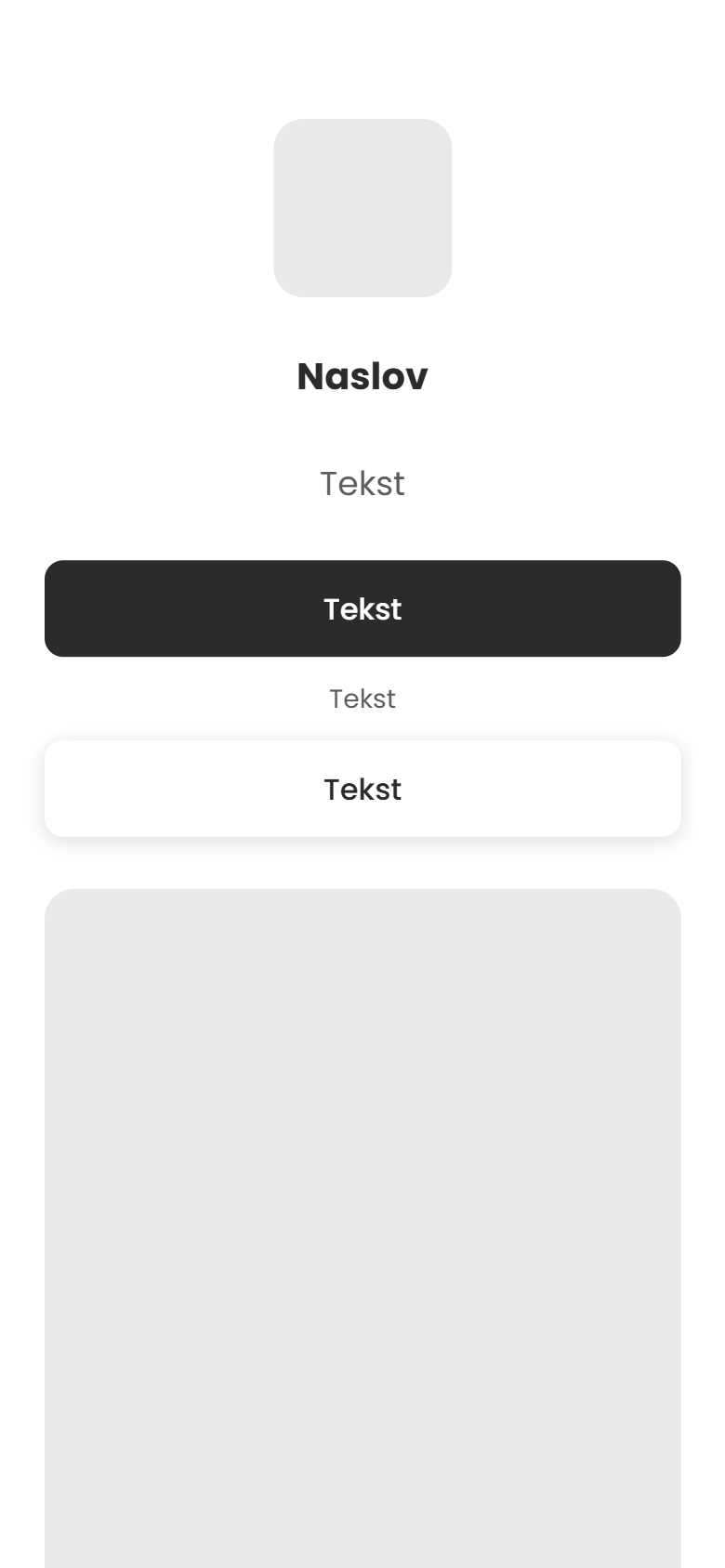 Welcome wireframe